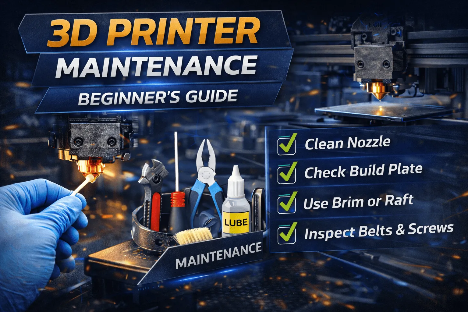 การดูแลรักษาเครื่อง 3D Printer: คู่มือเบื้องต้น